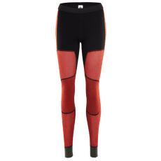 Legíny Aclima WoolNet Hiking Longs Women Jet Black/Poinciana/Capulet Olive