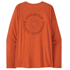 Tričko dlhý rukáv Patagonia Cap Cool Daily Graphic Shirt Lands Long Sleeve Women Spoke Stencil: Redtail Rust X-Dye