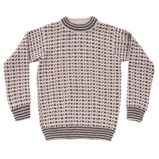 Sveter Devold Original Islender Crew Neck 150B  CHALK PINK/ANTHRACITE