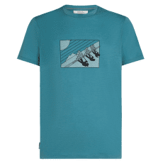 Tričko krátky rukáv Icebreaker Merino 150 Tech Lite SS Tee In The Wild Men TOPAZ
