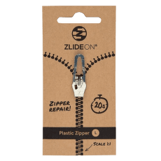 ZlideON Repair slider for plastic zipper Silver
