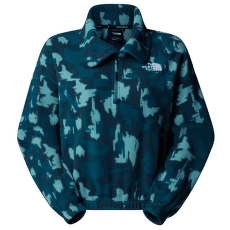 Mikina The North Face MOUNTAIN ATHLETICS FLEECE 1/4 ZIP-PRIN Women DQD DEEP CYPRESS PAINTED MOUNTAINS PRINT