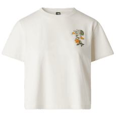 Tričko krátky rukáv The North Face Flora Embro Regular Short Sleeve Tee-Graphic Women WHITE DUNE