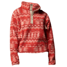 Mikina Columbia Helvetia™ II Printed Cropped Half Snap Women Poppy Red, Retrotree 610