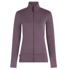 Mikina Icebreaker Merino 260 Quantum LS Zip Women GREY PLUM