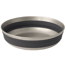 Miska Sea to Summit Detour Stainless Steel Collapsible Bowl - L Beluga Black