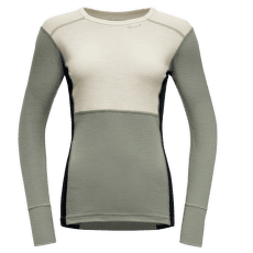 Tričko dlhý rukáv Devold Lauparen Merino 190 Shirt Women 010B RAW WHITE/FOG/INK