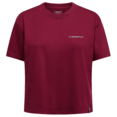 Tričko krátky rukáv La Sportiva TRILOGY CROP T-SHIRT Women Redwood/Limestone