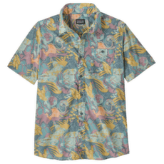 Košeľa krátky rukáv Patagonia Go To Shirt Men Moon Tripper: Blue Sage