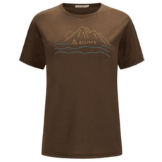 Tričko krátky rukáv Aclima LightWool 140 Classic Tee Sunset Women Dark Earth