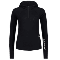 Tričko dlhý rukáv Mons Royale Bella Merino Long Sleeve Hood Women Black