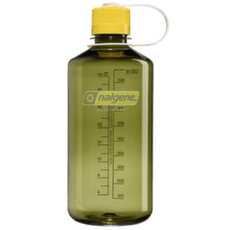 Fľaša Nalgene Narrow-Mouth 1000 mL Sustain Oil Green w/Freesia