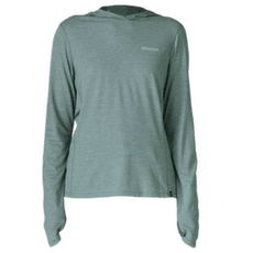 Tričko dlhý rukáv Patagonia Cap Cool Sun Hoody Peak Visions Women Nouveau Green - Blue Sage X-Dye