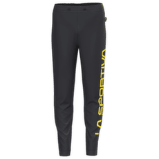 Nohavice La Sportiva PODIUM PANT BIG LOGO Men Black/Yellow