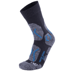 Ponožky UYN Trekking Winter Merino Men Anthracite Melange/Petrol Blue