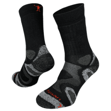 Ponožky Northman Trekking Mid Merino Crew (TMMC) Černá/Šedá