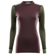 Tričko dlhý rukáv Aclima WoolNet Hiking Crew Neck Women Fudge / Dill / Olive Night