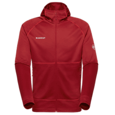 Mikina Mammut CRAG ML HOODED JACKET MEN 3818 dark mammut red
