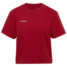 Tričko krátky rukáv Mammut MAMMUT BASE CROPPED T-SHIRT WOMEN MINI LOGO 3818 dark mammut red
