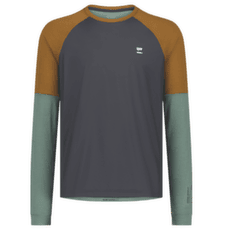 Mikina Mons Royale Tarn Merino Bike Wind Jersey Cypress/Caramel/Black