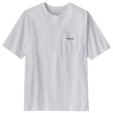 Tričko krátky rukáv Patagonia Boardshort Logo Pocket Responsibili Tee Men Fiber White