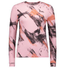 Tričko dlhý rukáv Mons Royale Cascade Merino Base Layer Long Sleeve Women Paintbrush Pink