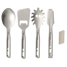 Príbor Sea to Summit Detour Stainless Steel Utensil Set - [4 Piece] Stainless Steel Grey