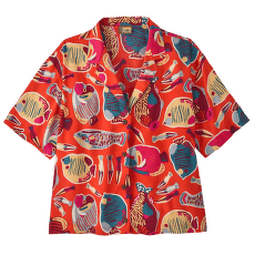 Košeľa krátky rukáv Patagonia Tidal Threads Shirt Wrasse: Pollinator Orange