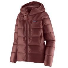 Bunda Patagonia Fitz Roy Down Hoody Women Dark Ruby w/Sizzle Red