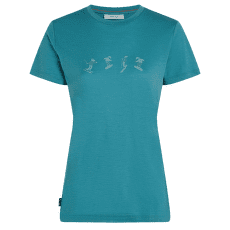 Tričko krátky rukáv Icebreaker Merino 150 Tech Lite SS Tee Snow Day Women TOPAZ