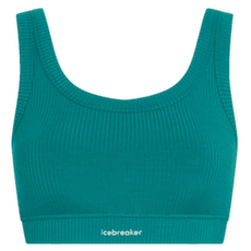 Podprsenka Icebreaker Merino Blend Rib Lotus Bra Women TIDAL TEAL