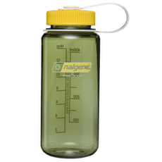 Fľaša Nalgene Wide-Mouth 500 mL Sustain Oil Green w/Freesia