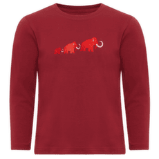 Tričko dlhý rukáv Mammut MAMMUT CORE LONGSLEEVE KIDS LOGO 3818 dark mammut red