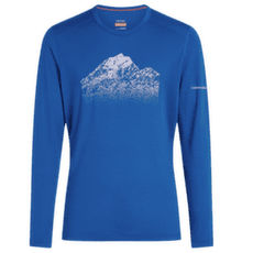 Tričko dlhý rukáv Icebreaker Merino 200 Oasis LS Crewe Rising Light Men LAZURITE