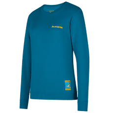 Tričko dlhý rukáv La Sportiva Climbing on the Moon Sweatshirt Women Turchese/Giallo