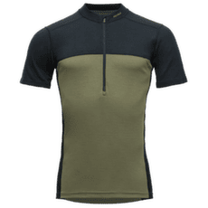 Tričko krátky rukáv Devold Lauparen Merino 190 Zip Tee Men 284A INK/LICHEN/BLACK