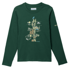 Tričko dlhý rukáv Columbia Dobson Pass™ Long Sleeve Graphic Tee Boys Rain Forest, Hike On 325