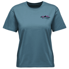 Tričko krátky rukáv Black Diamond Mountainscape SS Tee Women Creek Blue