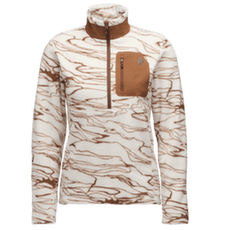 Pulóver Black Diamond Rift HZ Fleece Jacket Women Relief-Chalk-Clay
