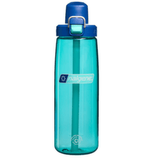 Fľaša Nalgene Straw bottle Blue Aqua, w. Dark Blue Cap