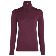 Tričko dlhý rukáv Icebreaker Merino 200 Oasis LS Half Zip Women DK BERRY