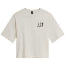 Tričko krátky rukáv The North Face SKI EMBROIDERED BOXY SHORT SLEEVE TEE-GRAPHIC WOMEN WHITE DUNE