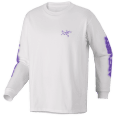 Tričko dlhý rukáv Arcteryx Kragg Cotton Dream State LS Men White Light / Violec
