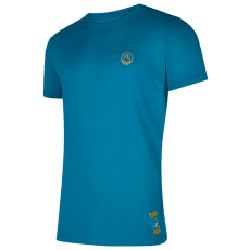 Tričko krátky rukáv La Sportiva Climbing on the Moon T-Shirt Men Turchese/Giallo