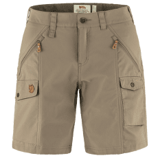 Kraťasy Fjällräven Nikka Shorts Curved Women Suede Brown