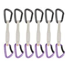 Expreska Komplet Mammut Workhorse Keylock 17 cm 6-Pack Quickdraws Straight Gate/Bent Gate Key Lock grey-alpine