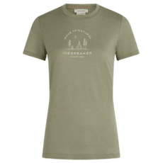 Tričko krátky rukáv Icebreaker Merino 150 Tech Lite SS Tee Peaceful Pass Women LICHEN