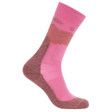 Ponožky Icebreaker Merino Hike+ Medium Crew Across the Peaks POP/CAROB/DUSTY CLAY