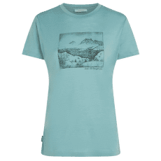 Tričko krátky rukáv Icebreaker Merino 150 Tech Lite SS Tee Sunrise Summit Women HYDRO