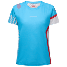 Tričko krátky rukáv La Sportiva FLOW T-SHIRT Women Malibu Blue/Hibiscus